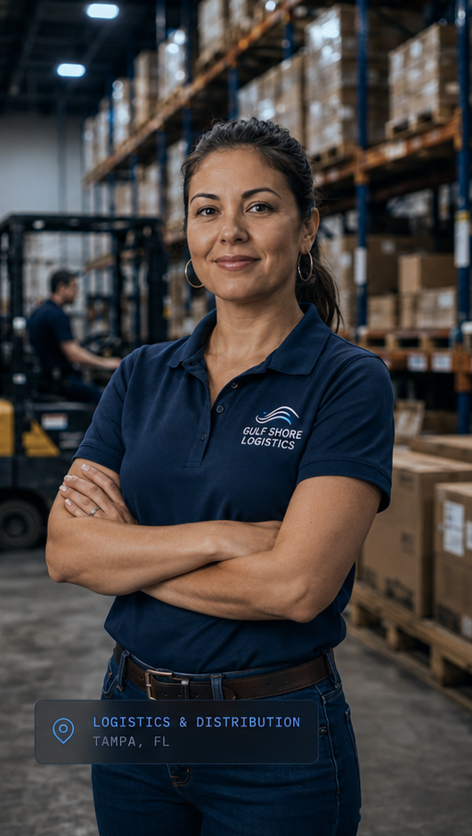 Denise, logistics and distribution owner in Tampa, FL