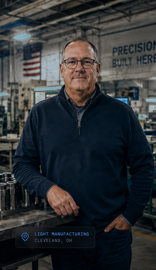 Steve, light manufacturing owner in Cleveland, OH